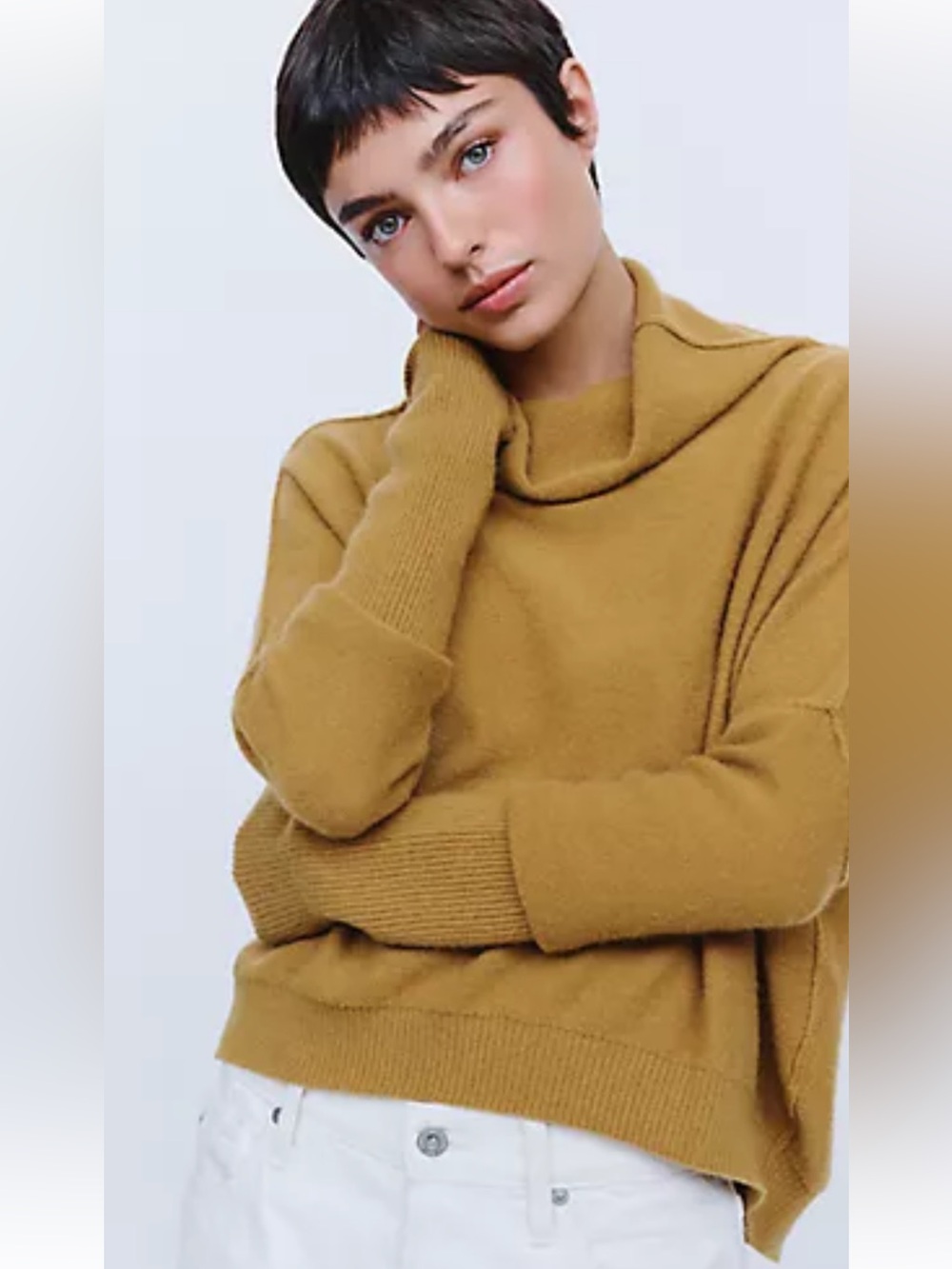 NWT retail $168 size M #Anthropologie,#Pilcro.
“Alani mock-neck sweater”.